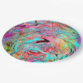 Abstrakte Ruhe Art Pappteller (Schrägansicht)