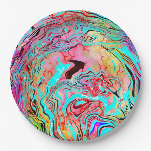 Abstrakte Ruhe Art Pappteller (Vorderseite)