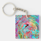 Abstrakte Ruhe Art Schlüsselanhänger (Vorderseite)