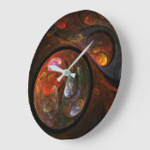 Abstrakte Runde Große Wanduhr (Winkel)