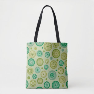 Abstrakte runde Ornamente nahtloses Vintage-Muster Tasche