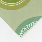 Abstrakte Rundschmuck nahtlos Vintag. Fleecedecke (Ecke)