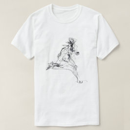 Abstrakte Runner Sketch T-Shirt