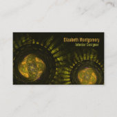 Abstrakte Rustikale Erde Tone Global Rays Visitenkarte (Vorderseite)