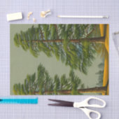 Abstrakte Rustikale Nordkiefer Seidenpapier (Handwerk)