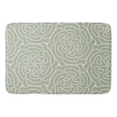 Abstrakte Salbei-Ziermuster Badematte (Vorderseite)