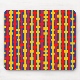 Abstrakte Säulen - Rot und Bernstein auf der Marin Mousepad