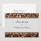 Abstrakte Save the Date-Karte Date (Vorne/Hinten)