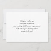 Abstrakte Save the Date-Karte Save The Date (Rückseite)