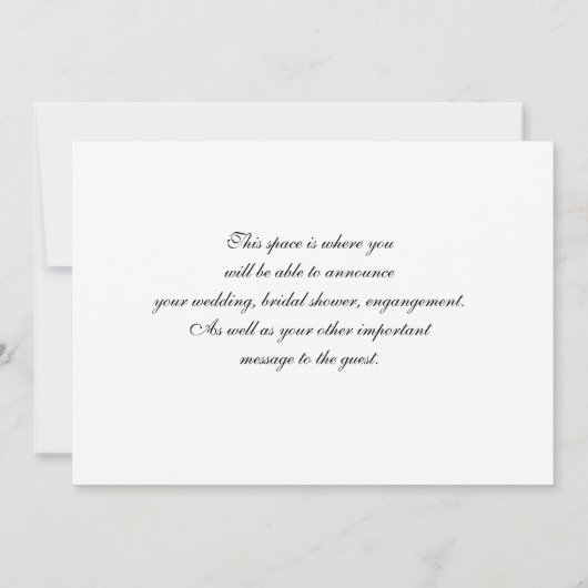 Abstrakte Save the Date-Karte Save The Date (Rückseite)