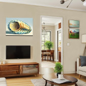 Abstrakte Scallop-Muschel Wanddekoration Leinwanddruck