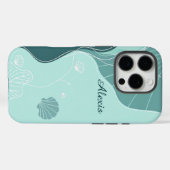 Abstrakte Scallop-Muscheln und Algen Case-Mate iPhone Hülle (Rückseite (Horizontal))