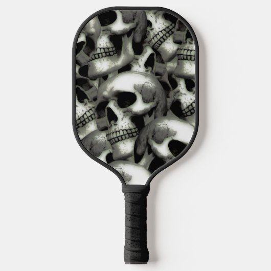 Abstrakte Schädel Gemustert Pickleball Paddel Schläger (Vorderseite)
