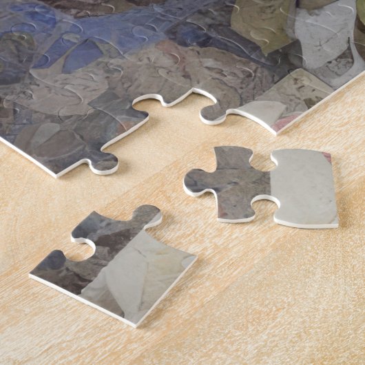 Abstrakte Schädel und Rose Blütenblätter Puzzle (Seite)