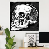 abstrakte Schädelkünstlerin Poster (Heimbüro)