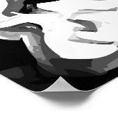 abstrakte Schädelkünstlerin Poster (Ecke)