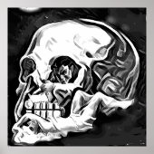 abstrakte Schädelkünstlerin Poster (Vorne)