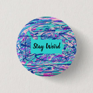 Abstrakte Schaltfläche "Bleibe Weiß" Blau und Rosa Button