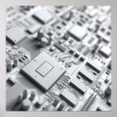 Abstrakte Schaltung Poster (Vorne)