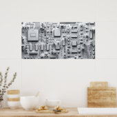 Abstrakte Schaltung Poster (Küche)