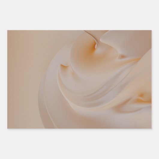 Abstrakte Schichten neutraler stilisierter Kunstwe Geschenkpapier Set (Vorderseite 3)