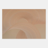 Abstrakte Schichten neutraler stilisierter Kunstwe Geschenkpapier Set (Vorderseite 2)