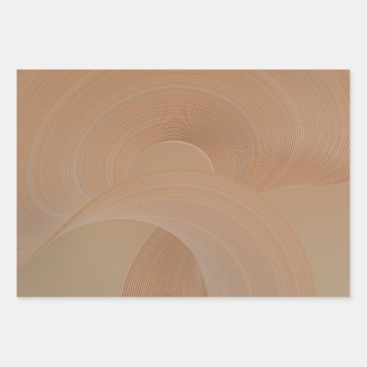 Abstrakte Schichten neutraler stilisierter Kunstwe Geschenkpapier Set (Vorderseite 2)