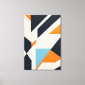 Abstrakte Schichtgeometrie Leinwanddruck (Vorderseite)