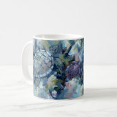 Abstrakte Schildkröte Kaffeetasse (Vorderseite Links)