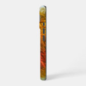 Abstrakte Schlaganfälle der Autumn Lake Monogram I iPhone 16 Hülle (Linke Seite)