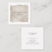 Abstrakte Schlaganfalltherapie-Visitenkarte Quadratische Visitenkarte (Vorne/Hinten)