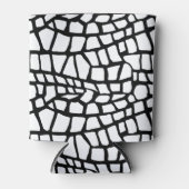 Abstrakte Schlange Schwarz/Weiß Druckdesign kann m Dosenkühler (Vorderseite)