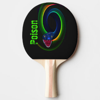 Abstrakte Schlange Tischtennis Schläger