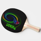 Abstrakte Schlange Tischtennis Schläger (Seitenansicht)