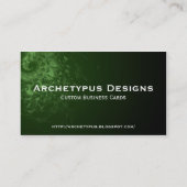 Abstrakte Schlangenskin-Visitenkarte Visitenkarte (Rückseite)