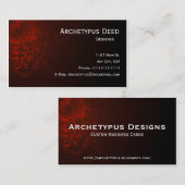 Abstrakte Schlangenskin-Visitenkarte Visitenkarte (Vorne/Hinten)