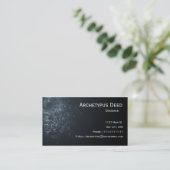 Abstrakte Schlangenskin-Visitenkarte Visitenkarte (Stehend Vorderseite)