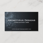 Abstrakte Schlangenskin-Visitenkarte Visitenkarte (Rückseite)