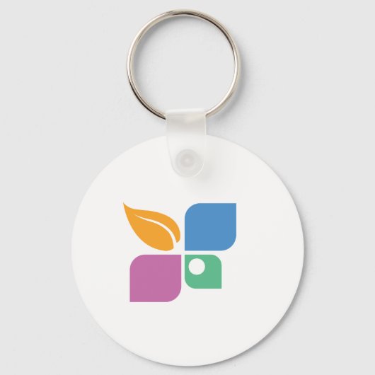 Abstrakte Schlüsselkette Schlüsselanhänger (Vorderseite)