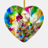 Abstrakte Schmetterlinge Keramik Ornament (Vorne)