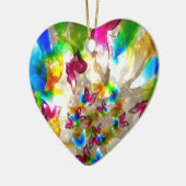 Abstrakte Schmetterlinge Keramik Ornament (Links)