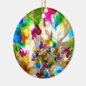 Abstrakte Schmetterlinge Keramikornament (Links)