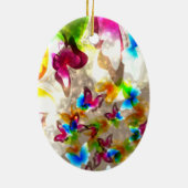 Abstrakte Schmetterlinge Keramikornament (Hinten)