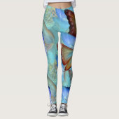 Abstrakte Schmetterlinge Leggings (Vorderseite)