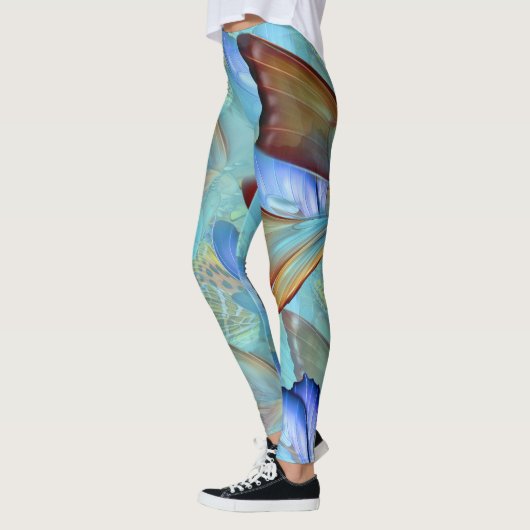 Abstrakte Schmetterlinge Leggings (Links)
