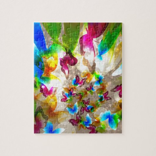 Abstrakte Schmetterlinge Puzzle (Vertikal)