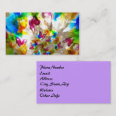 Abstrakte Schmetterlinge Visitenkarte (Vorne/Hinten)