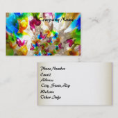 Abstrakte Schmetterlinge Visitenkarte (Vorne/Hinten)