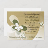 Abstrakte Schmetterlinge zum Geburtstag Einladung (Vorne/Hinten)