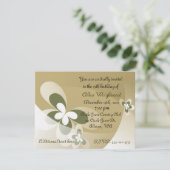 Abstrakte Schmetterlinge zum Geburtstag Einladung (Stehend Vorderseite)